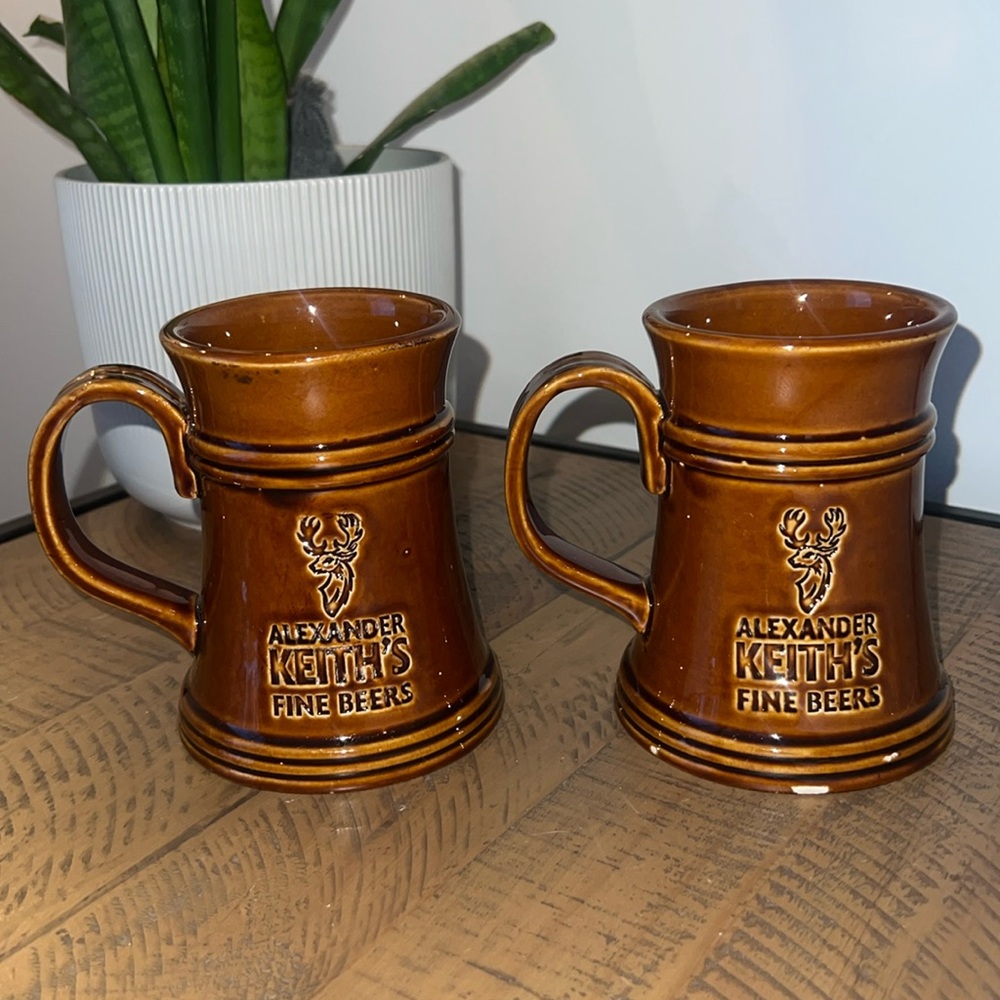 Alexander Keith's Fine Beers Pottery Crafted Mug -Set of 2